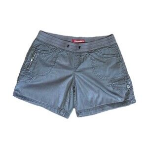 UNIONBAY Juniors Size L Gray Cargo Shorts Cotton Spandex Elastic Waist